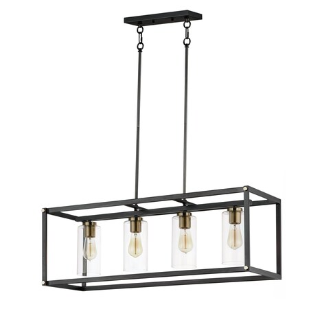 Maxim Lighting Capitol 4-Light Linear Pendant 2644BKAB
